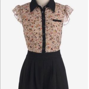 Freeway ModCloth Floral Romper